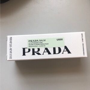 Prada Lip Balm in White Packaging
